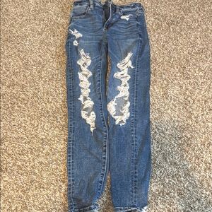 Distressed American Eagle jeans